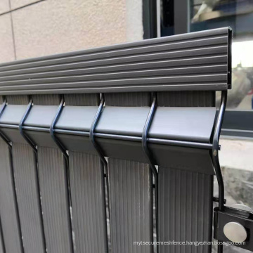 PVC Protection UV Tarpaulin Slat for 3D  Welded Wire Fence Rigid Panel for European market